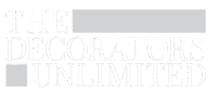 The Decorators Unlimited logo, black background.