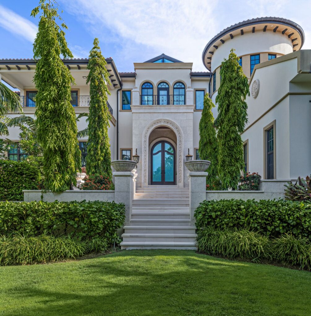 Front of spanish style home