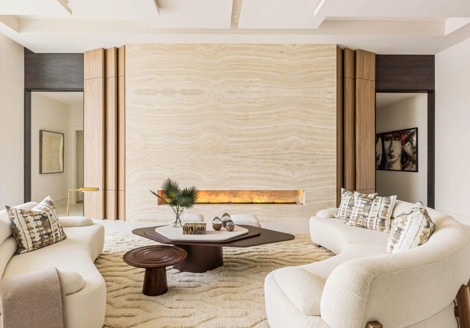 Modern living room with stylish furniture.